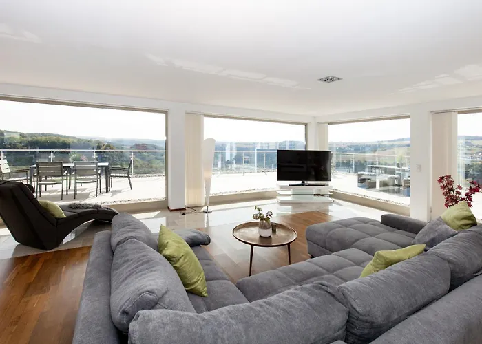 Penthouse Fuer 2 Personen Mit Dachterrasse Und Rheinblick * Patersberg